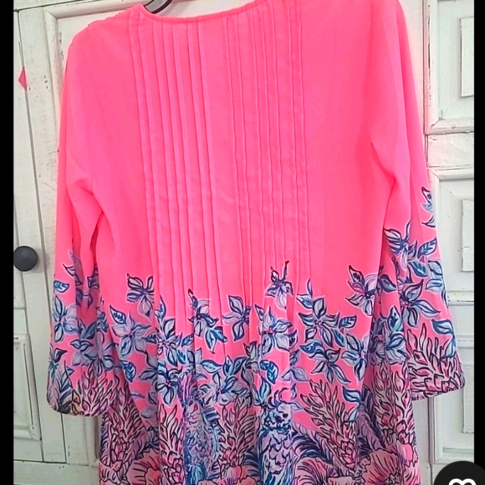 Lilly Pulitzer Marilina Top Lucky Lady Small - Picture 3 of 3